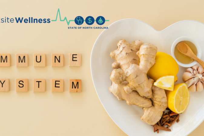 Heart plate with lemon & ginger displayed on it